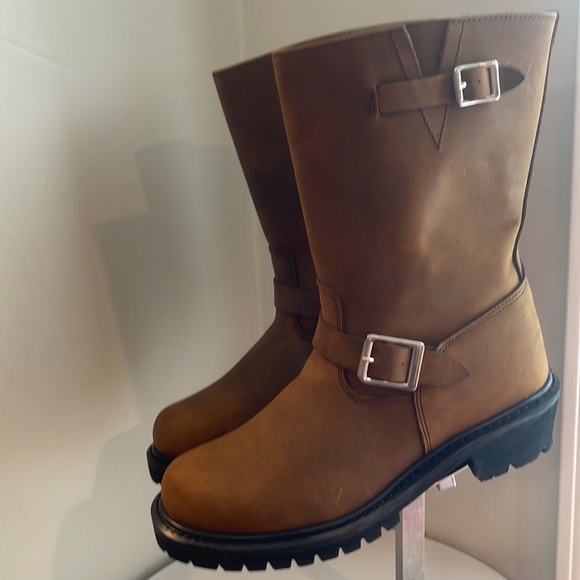 Riding Full Grain Leather Men’s 10' Tall Boots NEW - Picture 3 of 6